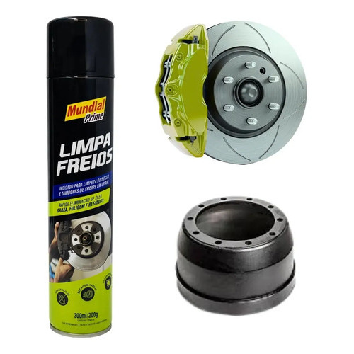 Limpa Freios Brake Cleaner Spray Desengraxante Disco 300ml