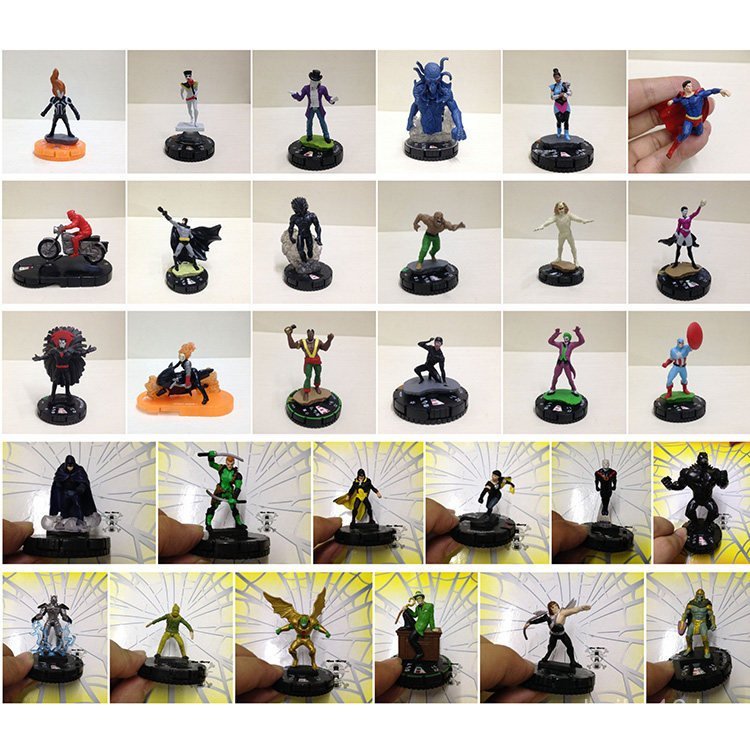 Figuras Populares do Jogo de Tabuleiro Heroclix: Marvel Ghost Rider, DC Aquaman, Superman, Batman, Lobisom 5WMD
