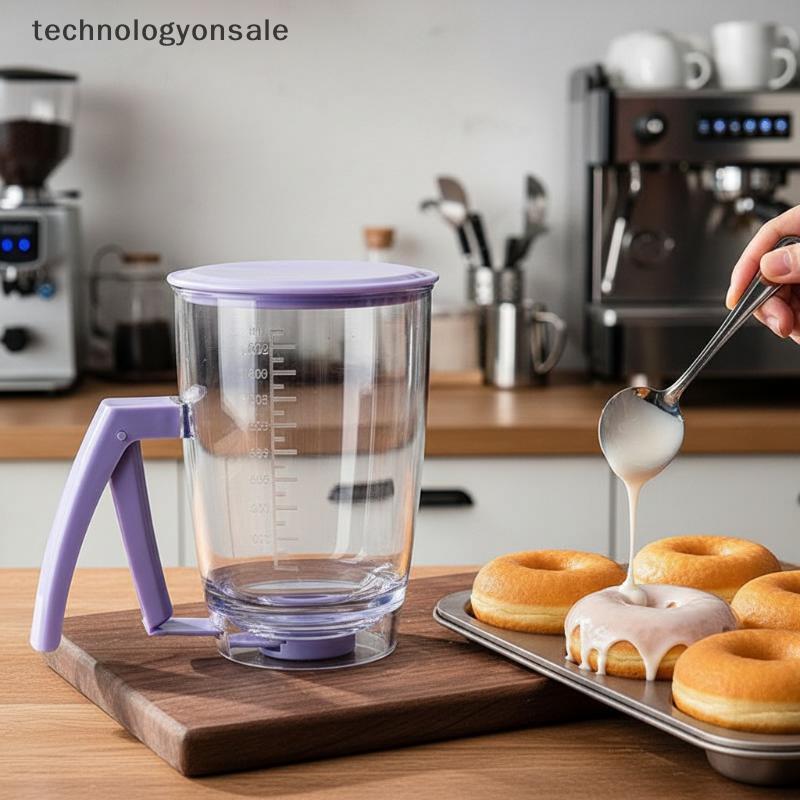 [Tecnologia] Separador De Massa De 900ml Com Dispensador De Etiqueta De Medição Fácil De Despejar Ferramenta De Cozinha 