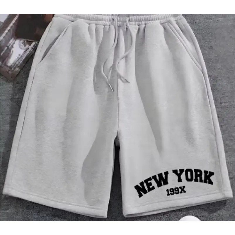Bermuda Moletom Nova York Unissex Conforto Com Estilo