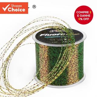 Linha De Pesca 120M Condutor De Monofilamento De Fibra De Carbono Revestido De Fluorocarbono Resistente Ao Desgaste , Ad