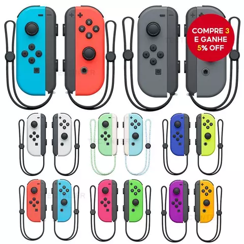 Controlador sem fio para console Nintendo Switch/NS Lite/NS OLED, Joycon Gamepad, Controle, Joystick, Joypad, Turbo,