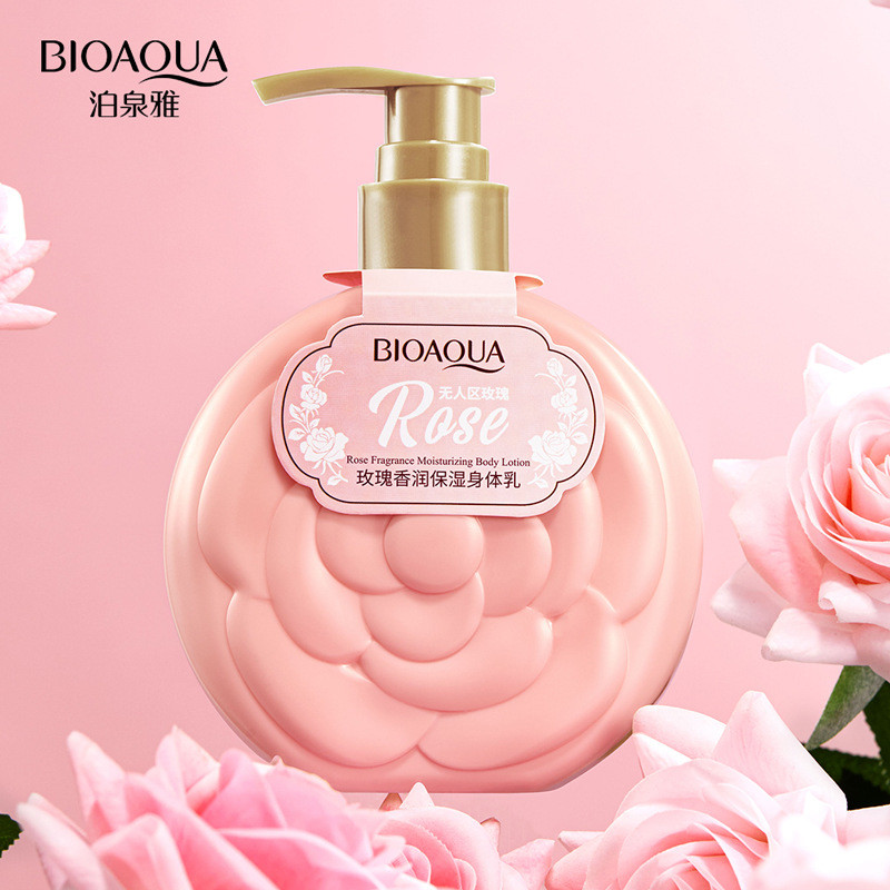 Poquanya Rose Fragrância Hidratante Loção Corporal Hidratante Refrescante Não Pegajoso Hidratante Floral Produtos de Cui