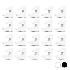 Kit 20 Suportes Bico De Tucano Para Prateleira De MDF 15mm