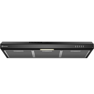 Depurador de Ar 80 cm Luz LED e Filtragem Dupla Preto DE8SB Electrolux