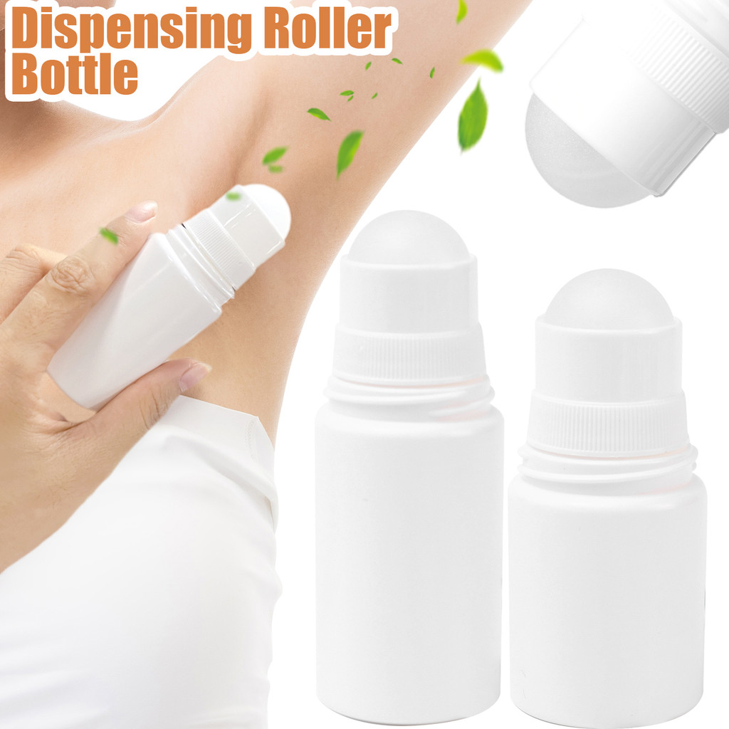 50ml Plástico Rolo Bola Garrafas De Óleo Essencial Névoa Recipiente Viagem Recarregável Garrafa DIY Desodorante