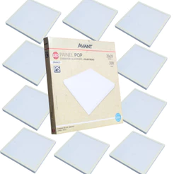 Kit 10 Luminária de Teto Painel Plafon 30W Sobrepor Quadrado Luz Branco Frio 6500K 127v 220v Avant