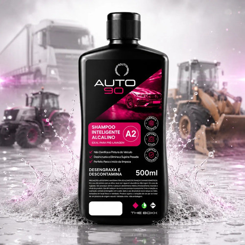 Shampoo AUTO90 A2 500ml Para Máquinas Agrícolas Trator Caminhão E Limpeza Automotiva Pesada