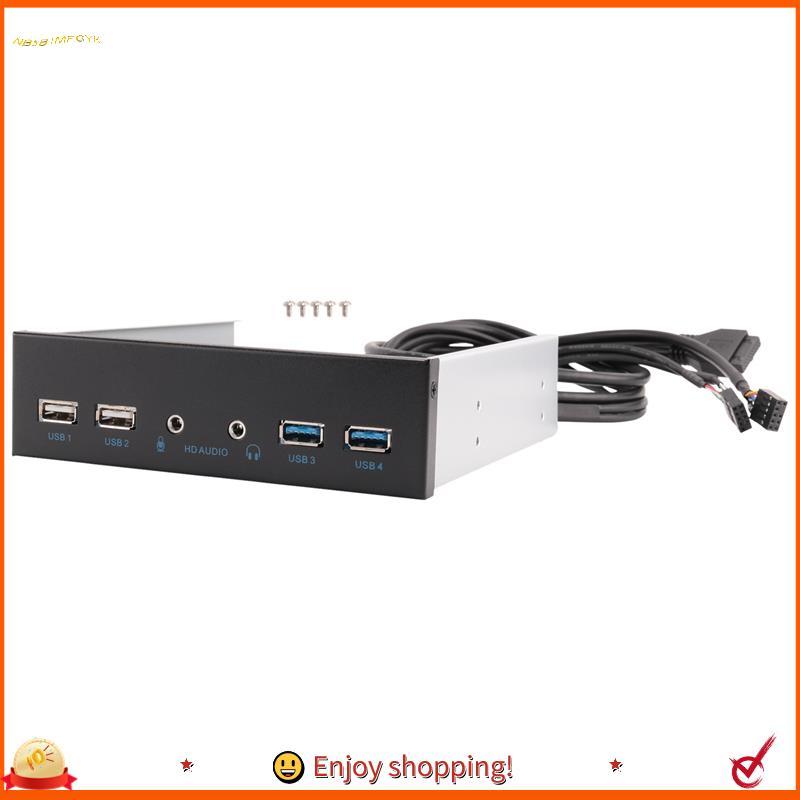 Ypdchuanhai0 5.25 Polegadas Desktop Pc Case Painel Frontal Interno Hub Usb 2 Portas 3.0 E 2.0 Com Porta De Áudio Hd Cone