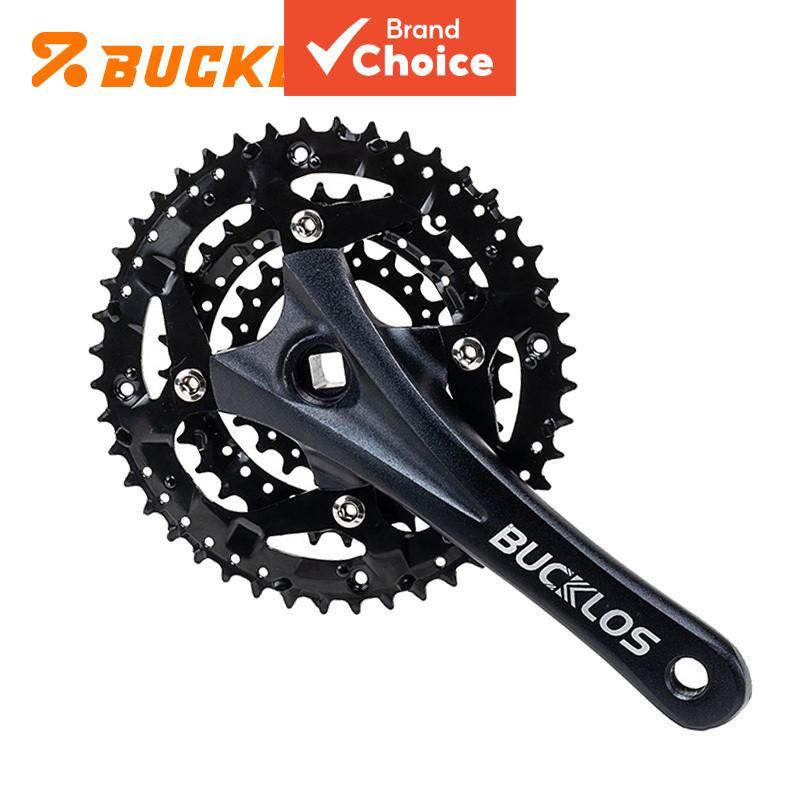 BUCKLOS Pedaleira de MTB BCD104/64 Conjunto de Pedivela 22T 32T 44T Alumínio Duplo/Triplo para 7 8 9 10 11 Velocidades
