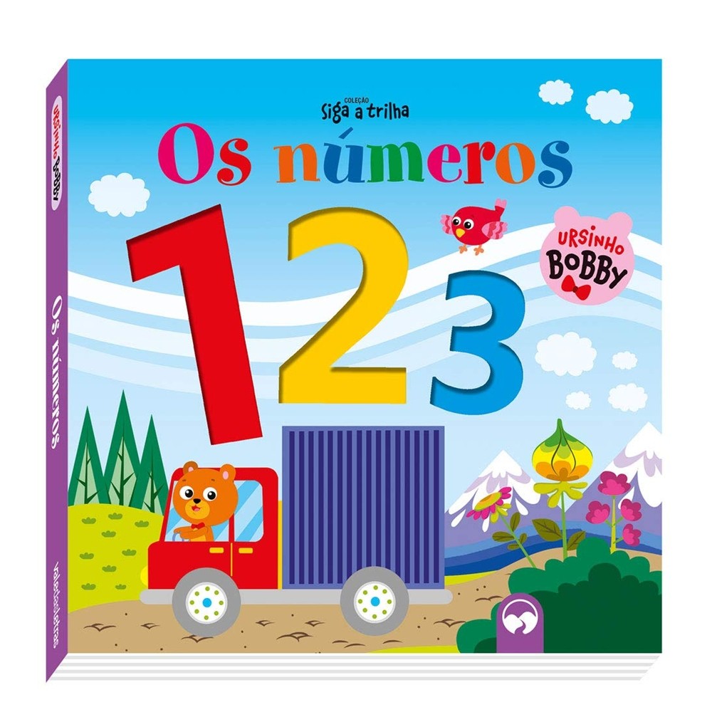 Livro Infantil Siga a Trilha - Os Números com Ursinho Bobby