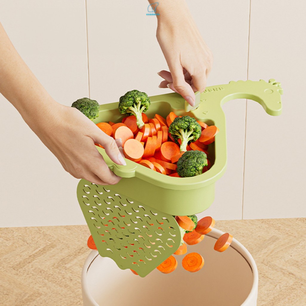 Cesta De Drenagem De Pia De Cozinha De Canto-Filtro De Sucata De Alimentos Com Design Suspenso Armazenamento De Esponja