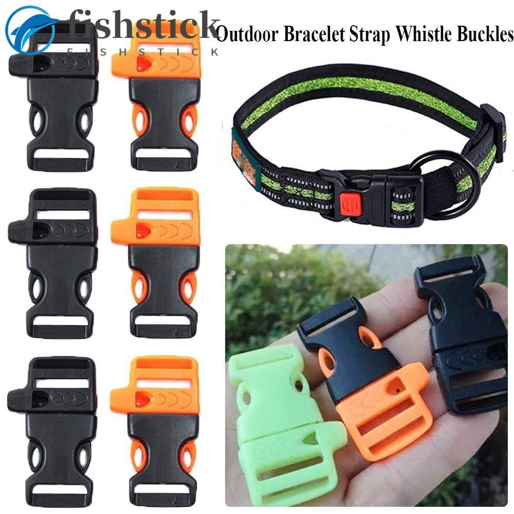 FISHSTICKA Apito Fivelas Paracord De Segurança Guarda-Chuva Corda Saco Peças Ferramentas Sobrevivência Cinta