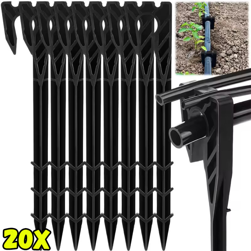 Suporte De Âncora De Mangueira De Irrigação De Jardim De Plástico-Estacas De Tubulação De Gotejamento Para Tubo De Rega