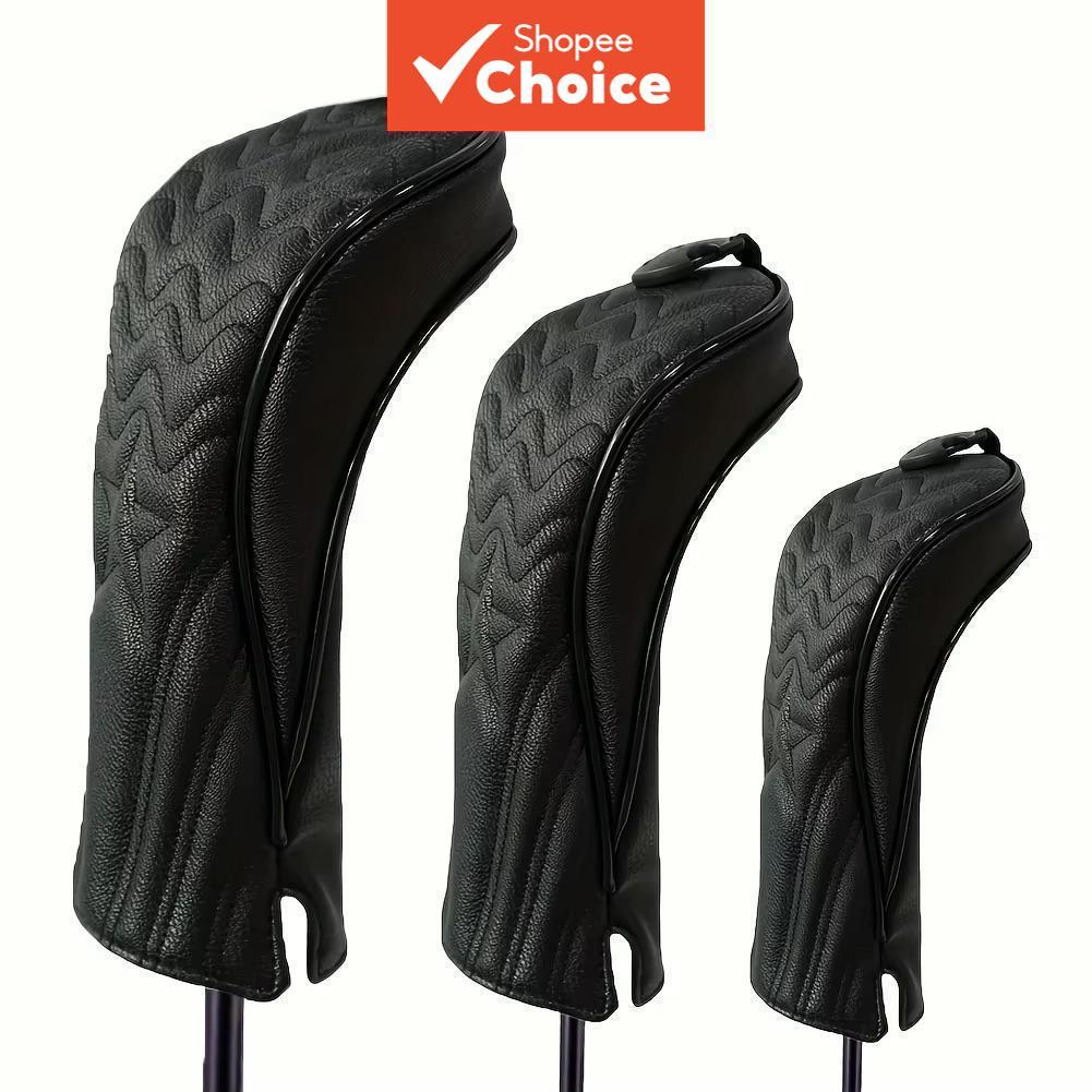 Estilo Grain Star - Capas para Taco de Golfe (1pc/3pcs opção) - Conjunto Premium para Motorista e Madeira, Ajuste