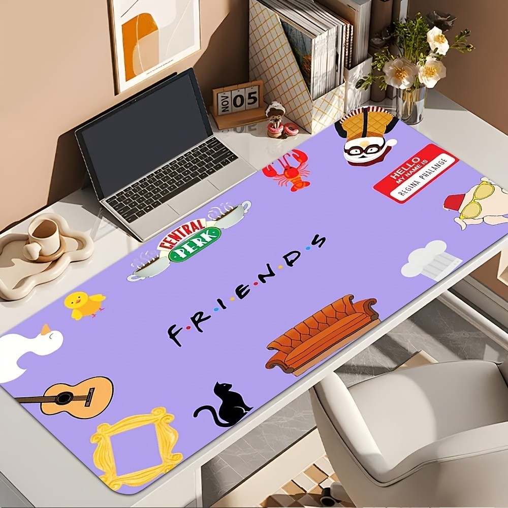 Mouse Pad Temático da Série Friends Com Referências da Série Ideal para Escritório, Escola, Casa