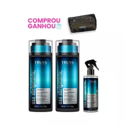 Kit Uso Obrigatorio - Shampoo e Condicionador 300ml, Spray 260ml + Brinde - Truss