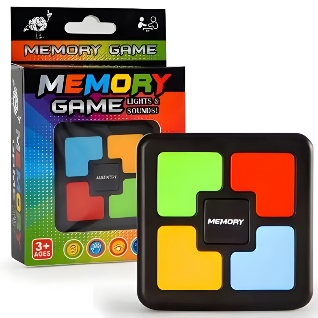 Detalhes do Jogo Da Memoria Infantil Brinquedo Educativo Sonoro Visual Memory Game Tipo Genius Luz E Som