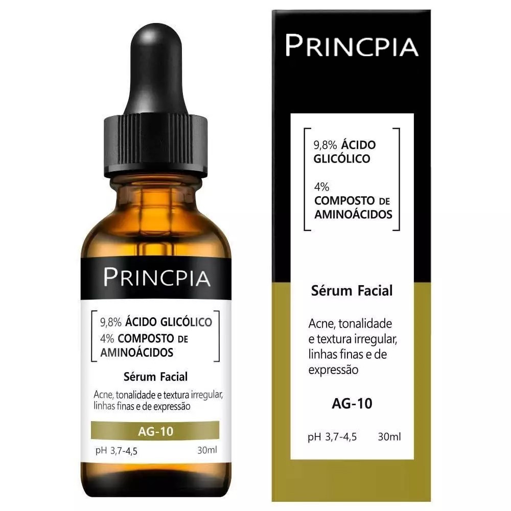 AG-10 Sérum com 9,8% de Ácido Glicólico e 4% de composição de aminoácidos 30ml