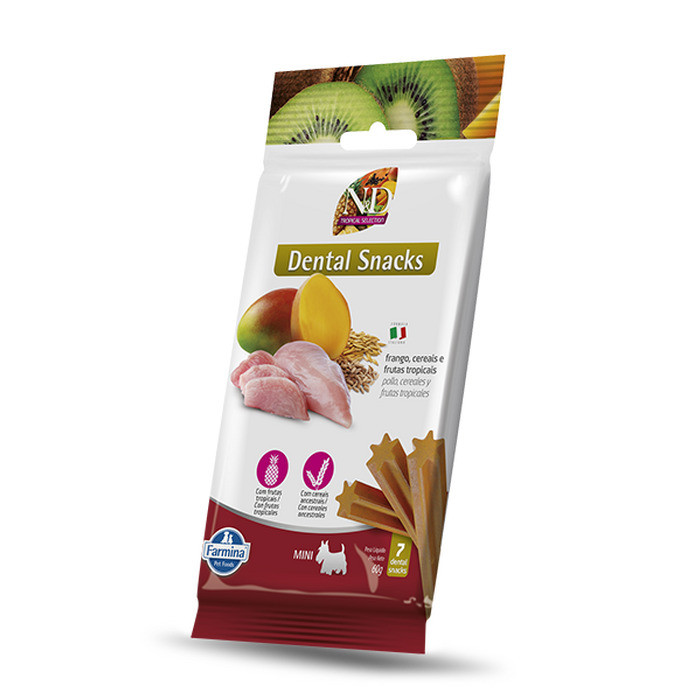 SNACK ND TROPICAL FRANGO CÃO ADULTO MINI 60G