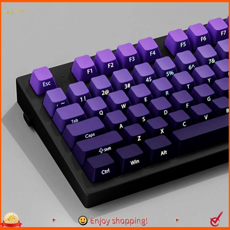 Gradiente Double Shot PBT Keycap Backlit 130 Teclas Conjunto Completo De Para Teclado Mecânico