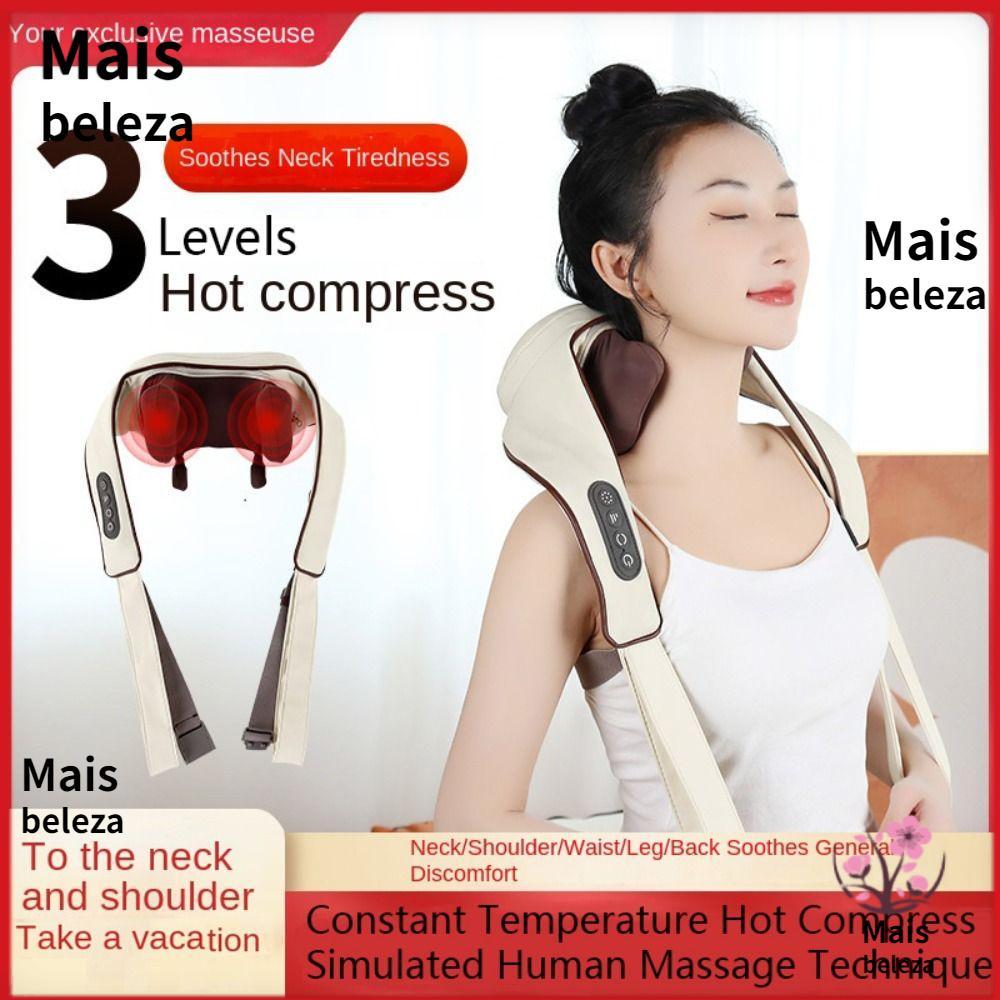 MAXBEAUTY Massagem Para Amassar Ombros , Trapézio Relaxante Costas , Músculo , Compressa Quente , Massageador , Xale , P