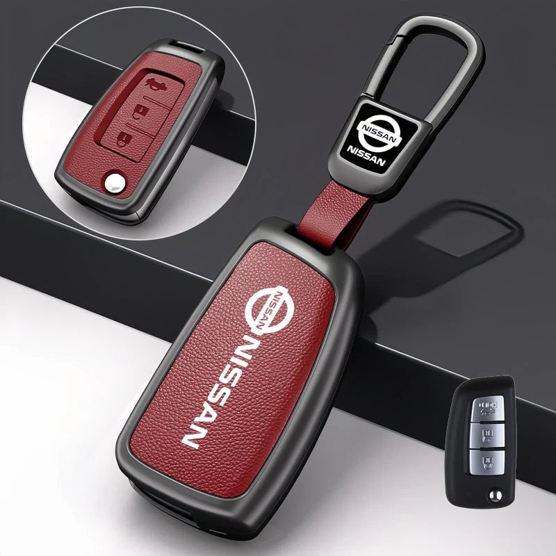Nova Capa De Chave Para Carro Nissan Em Liga De Zinco Qashqai J11 Juke Xtrail Sunny Cefiro A32 Acessórios
