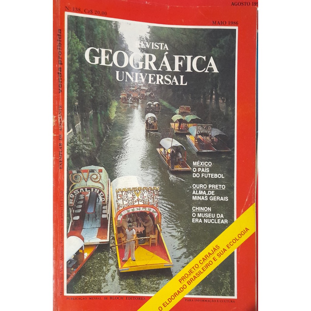 Revista Geográfica Universal nº 138 Maio 1986 de Bloch 8006778