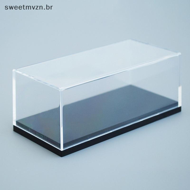 sweetmvzn 1 Peça Vitrine De Acrílico Adequada Para 1 : 64 Mini Tamanho À Prova De Poeira Caixa Transparente Gabinete 1/6