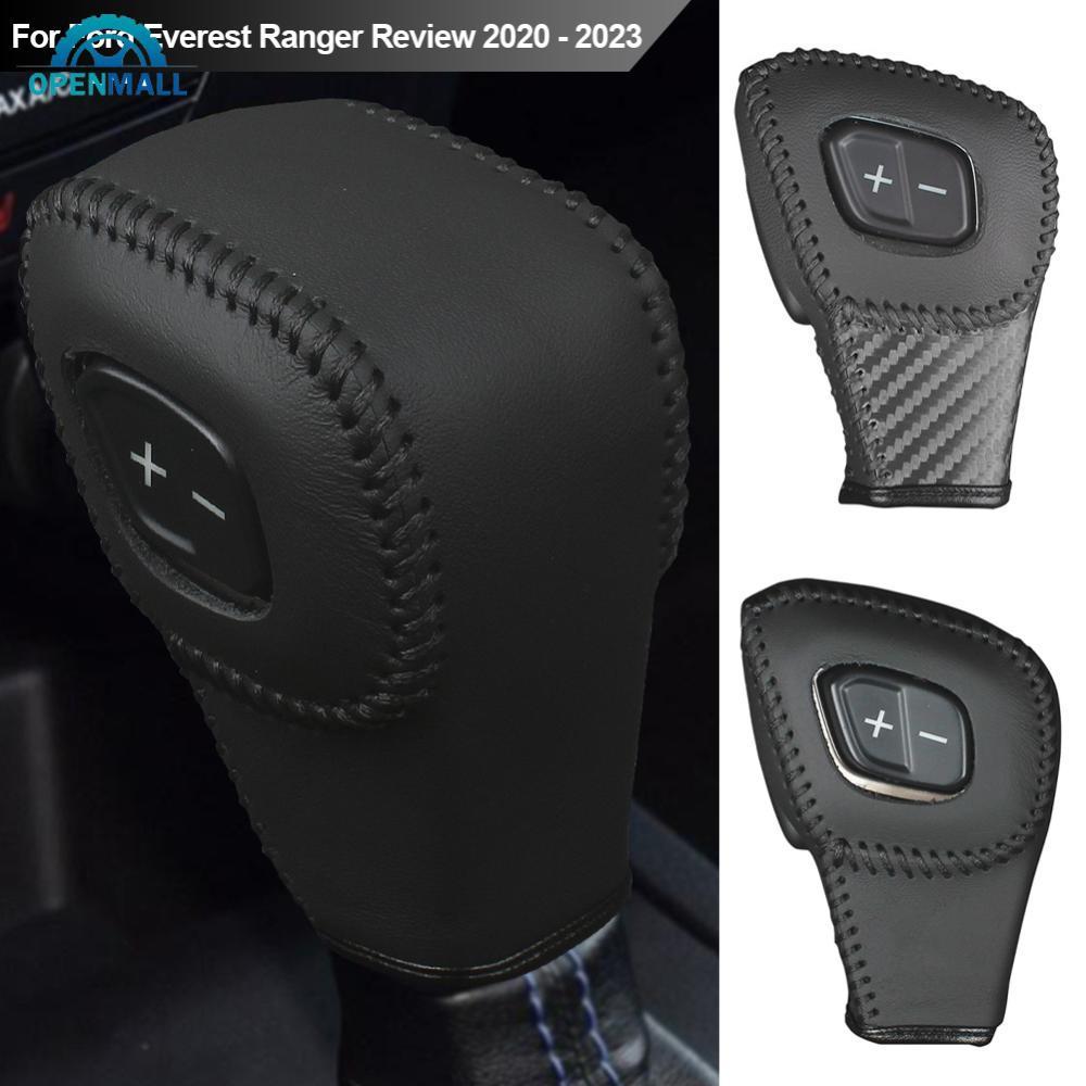 OPENMALL Carro Engrenagem Couro Interior Botão De Mudança De Cabeça Capa LHD Adesivo Acessórios Para Ford Everest Ranger