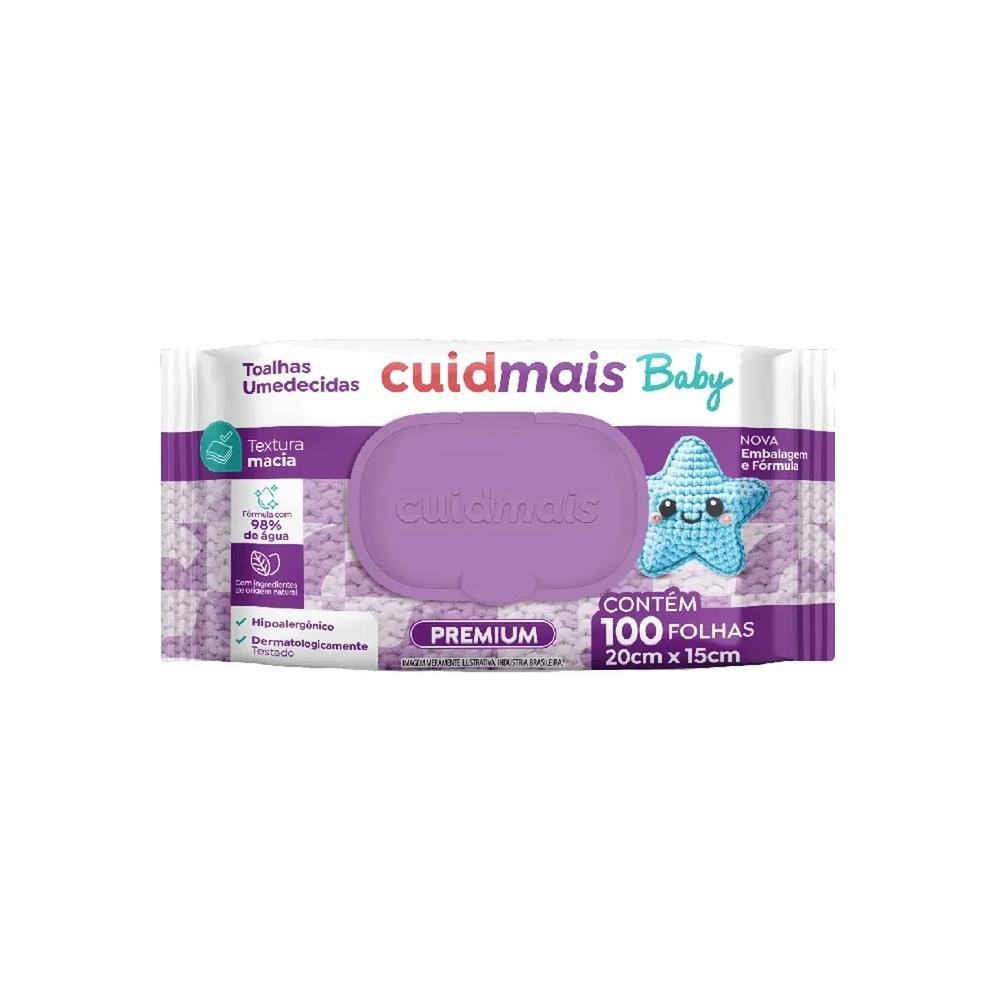 Lenço Umedecido Cuidmais Baby Premium 100 Unidades · foto 2