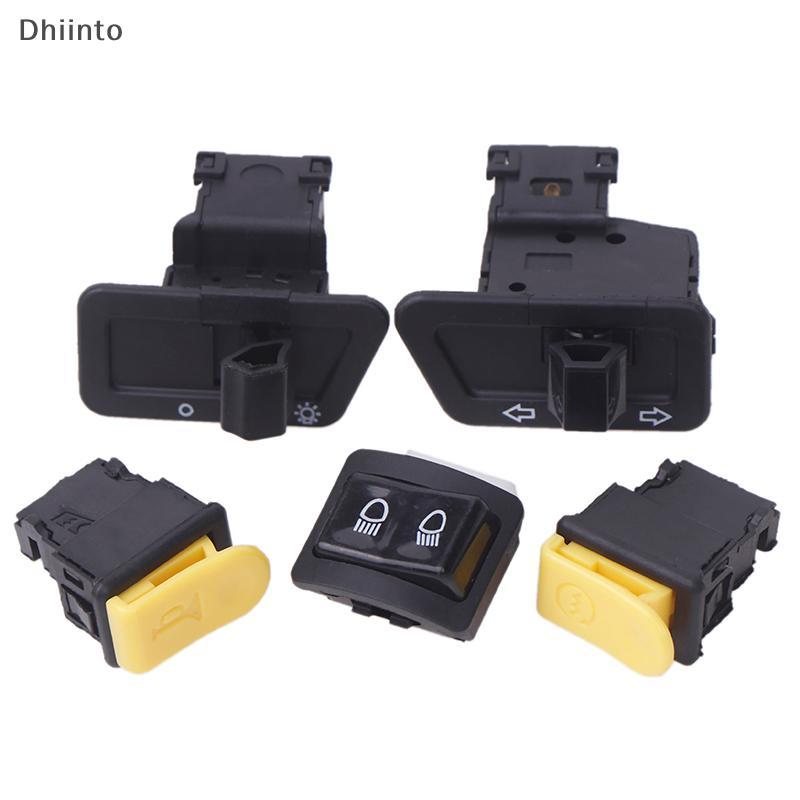 [Dhiint] 5 Pçs/Set Interruptor De Botão De Motocicleta Cabeça Luz Chifre Dimmer Turn Singal Starter Partida Elétrica De