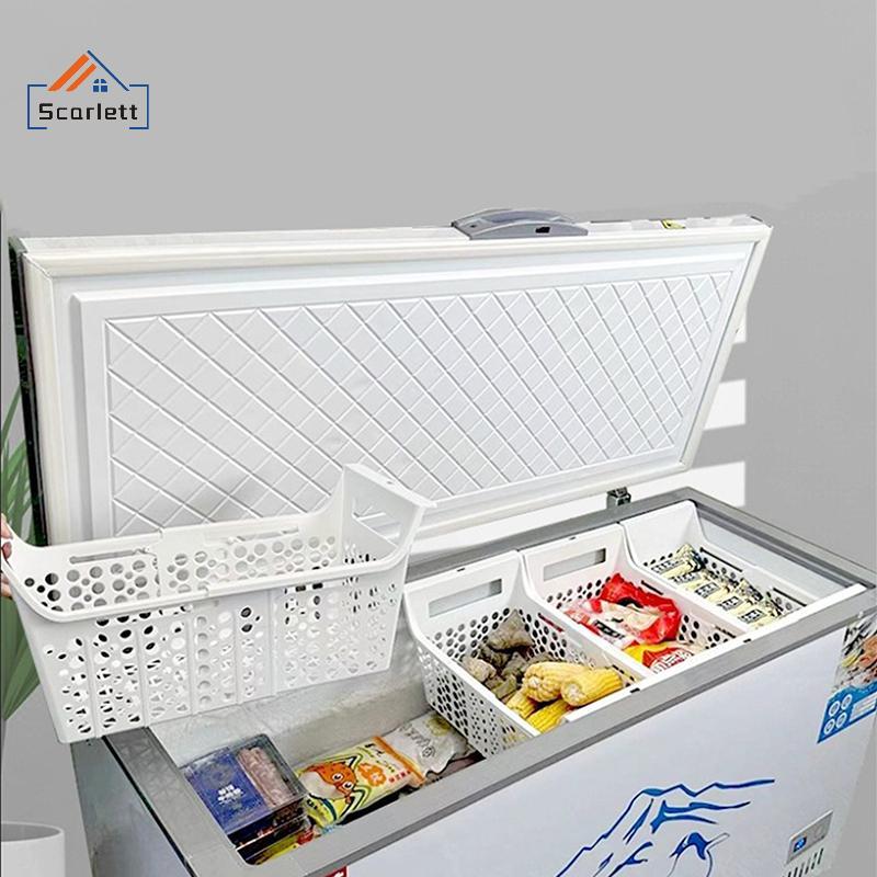 [Scarlett] Cesta De Freezer De Peito Inodoro Para Armazenamento Ra Organizador De Geladeira De Carga Pesada Acessórios D