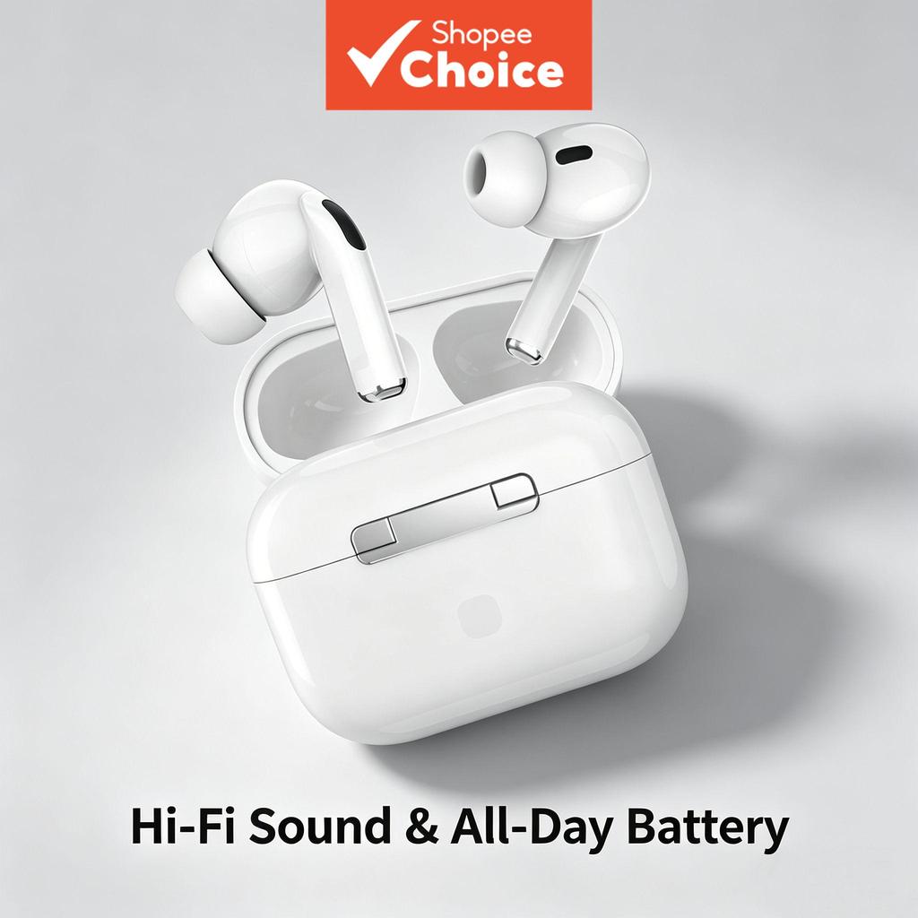 Fone de Ouvido Gen5 Sem Fio, Fones Bluetooth Estéreo, Controle por Toque, ANC, À Prova D'Água, Microfone, Fone Esportivo