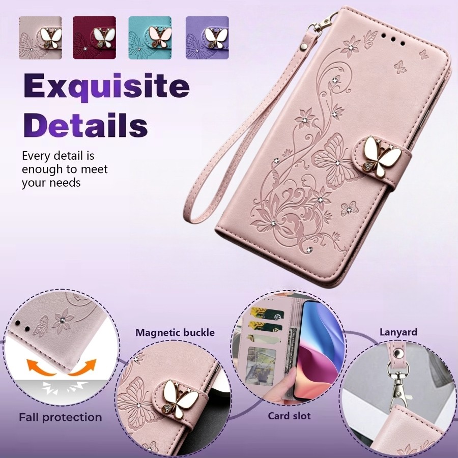 Carteira De Couro Flip Caso De Telefone Para Samsung Galaxy A08 A18 A07 A17 A27 A37 A57 A06 A16 A26 A36 A56 A15 A35 A55
