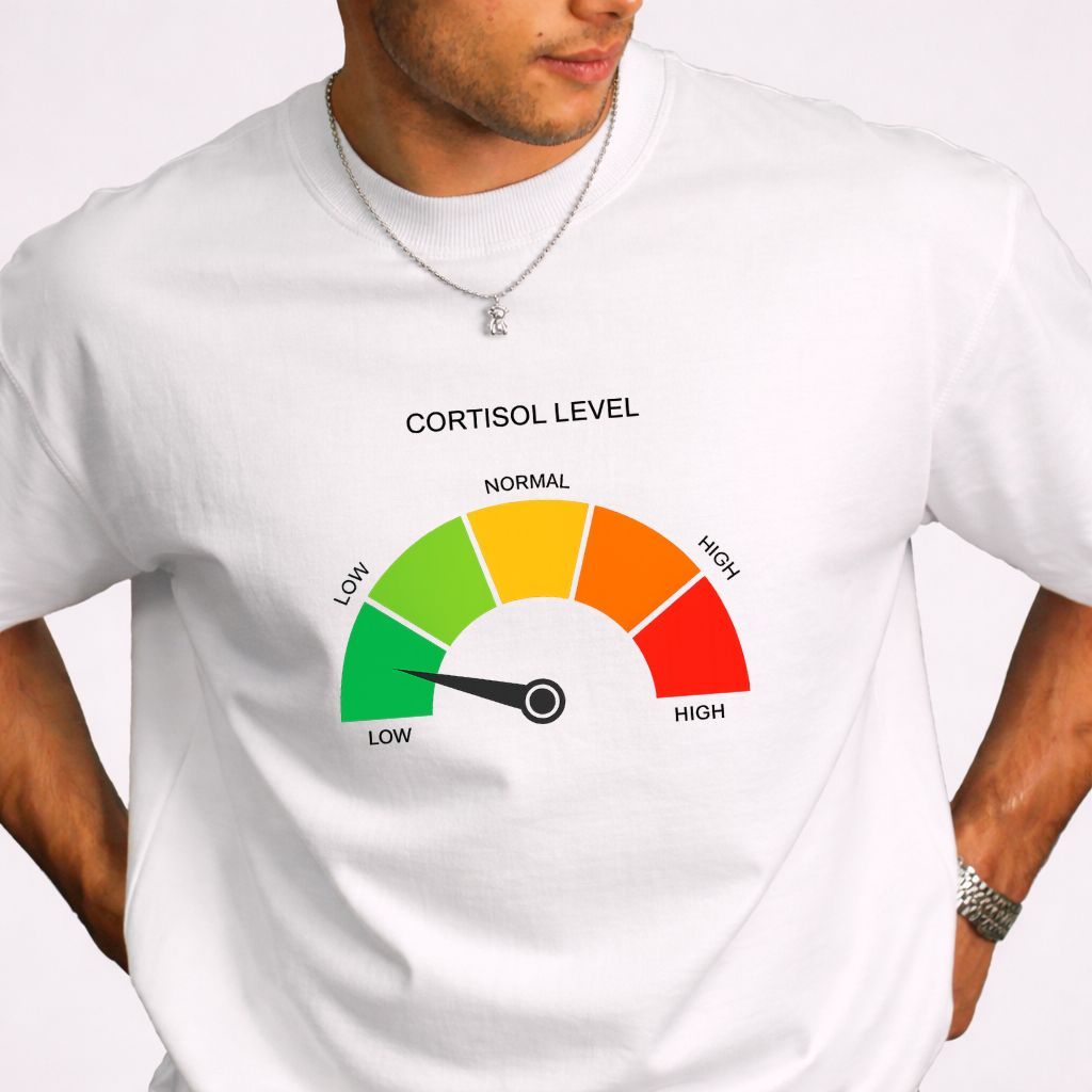 Camiseta Low Cortisol Meme Viral TikTok Humor Estilosa Premium Algodao Unissex