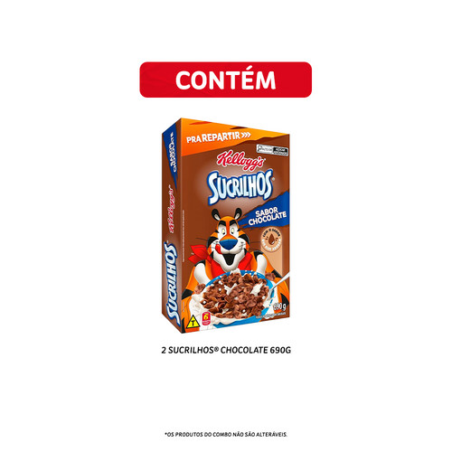 Combo Cereal Sucrilhos Chocolate 690G 2 unidades