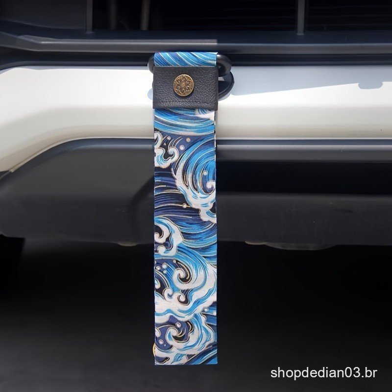 Cinta Refletiva De Reboque Com Barra Frontal De Carro E Decoração De Corda Vento JDM Tecido Streamer Universal