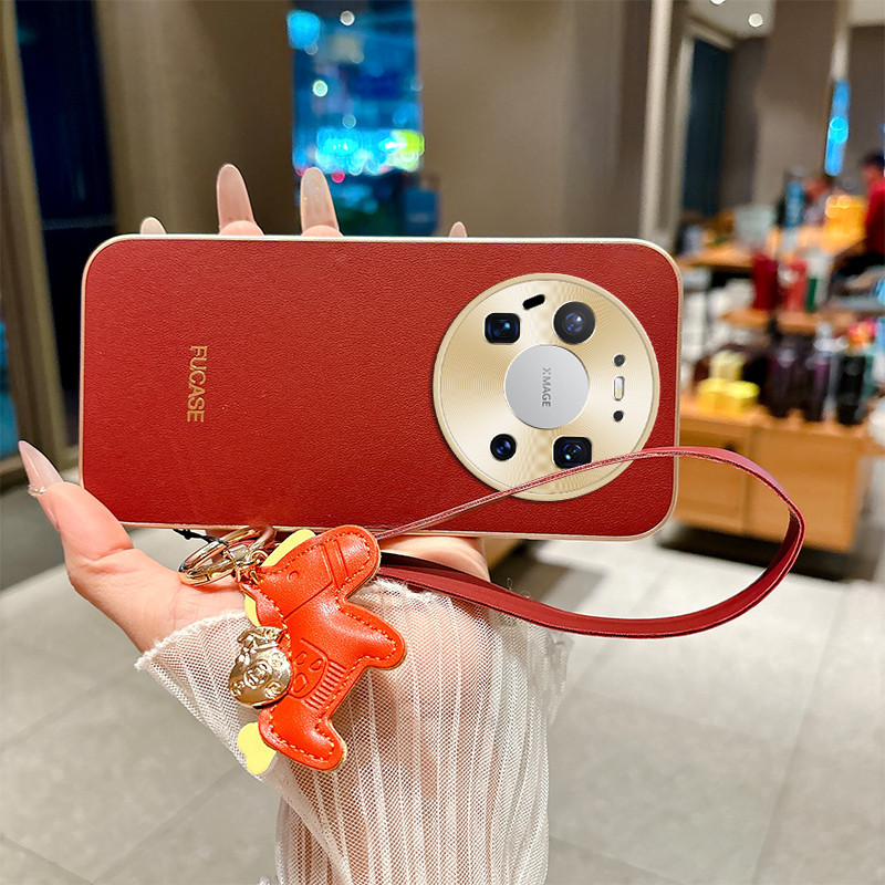 Capa metálica macia para Mate 80 Pro, Mate 70 Air, Ano do Cavalo, para homens e mulheres, nova capa de couro Huawei adeq