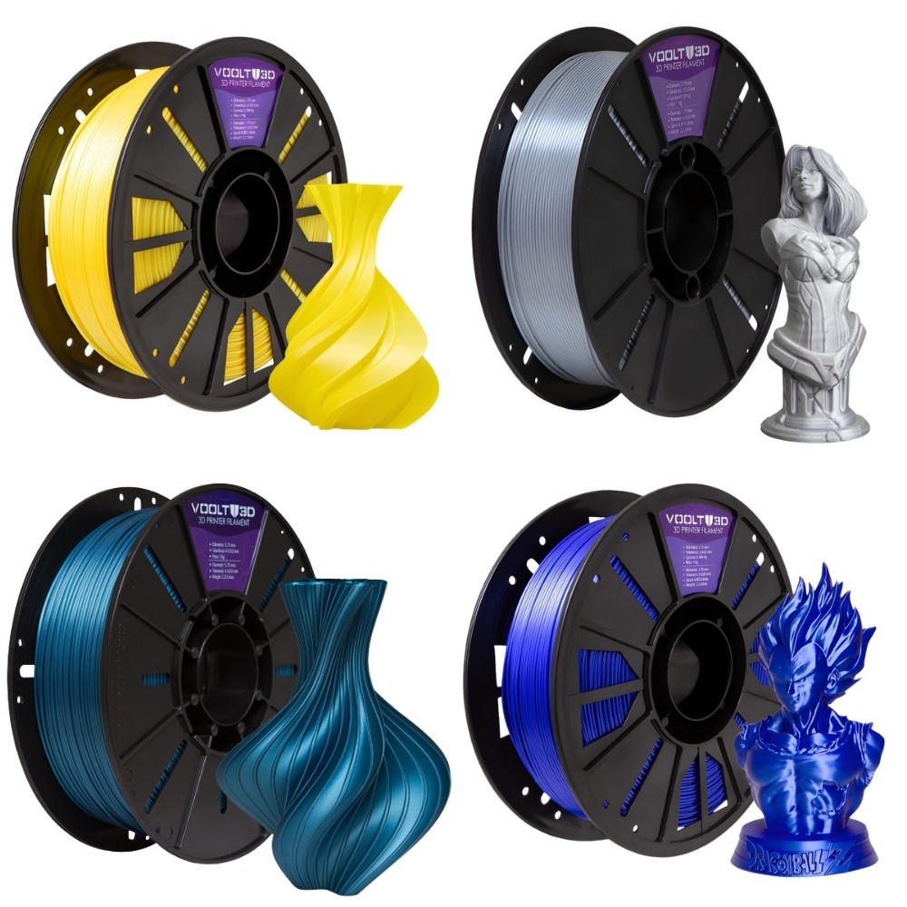 Filamento Voolt Pla V-Silk Várias Cores 1Kg