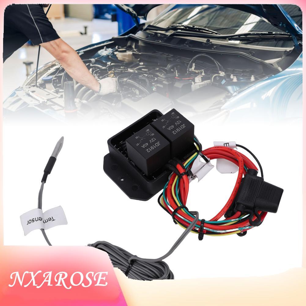 Nxarose Kit de interruptor do controlador do ventilador do radiador digital Luocute Material ABS LED Display em tempo