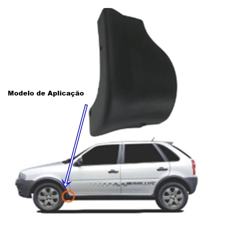 Acabamento Botinha Spoiler Dianteiro Gol Saveiro Parati Rallye Surf Titan L E