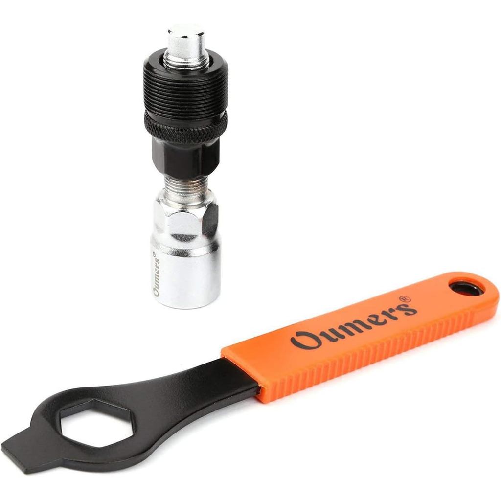 Conjunto Extrator de Pedivela Oumers para Bicicleta com Chave de 16mm para Braço de Pedivela Cônico de Rosca Quadrada e