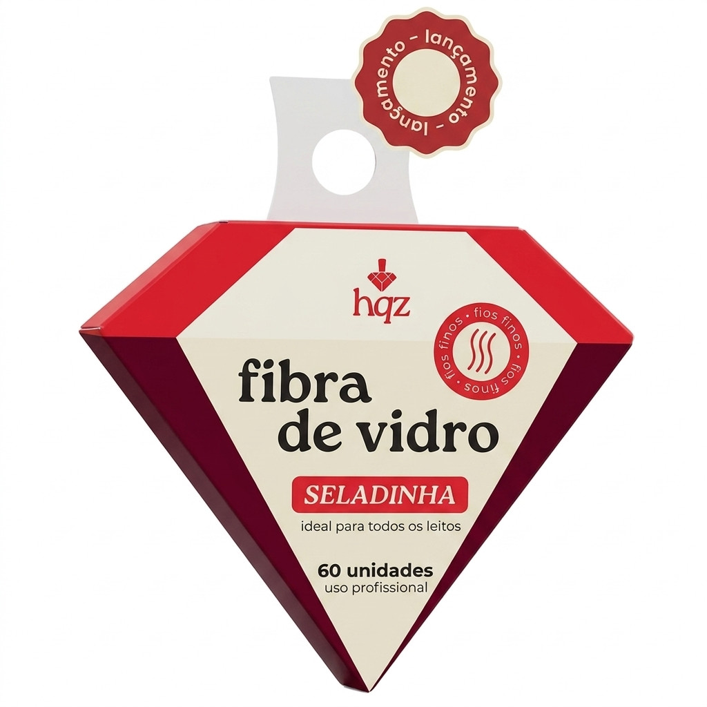 Fibra de Vidro de Unhas Selada Seladinha HQZ Preparada com 60 und
