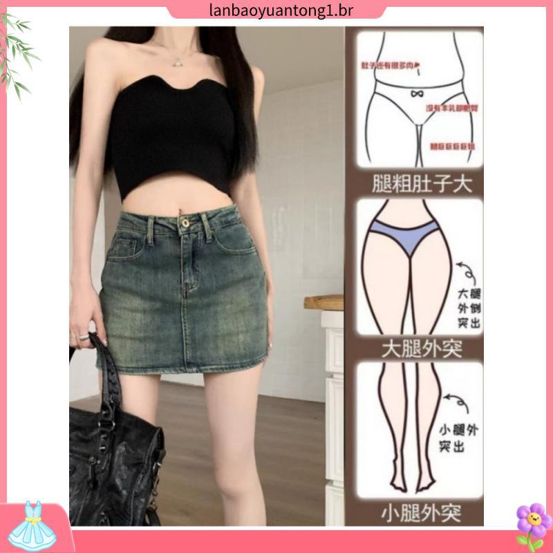 Att (PP ~ G ) Short Skirt Tailoring Salt And Pepper Plus Size Female White