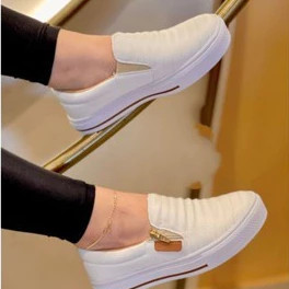 Slip On Feminino Confortável Flexível Leve Antiderrapante 34 ao 43 Frete Grátis