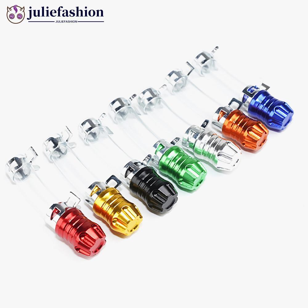 JULIEFASHION Universal Alumínio Motocicleta Filtro De Ar Dreno Plug Tampa De Respiro Para Tanque De Combustível Mangueir