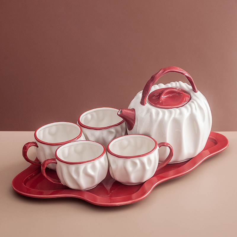 Conjunto de água simples cerâmica chá da tarde conjunto de chá xícara de chá de alto valor sala de estar Desktop hospita