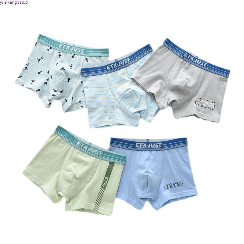 cueca infantil algodão cueca infantil menino algodão ETX Crianças Calcinha Algodão Meninos Boxers A Crianças Meninos Ca