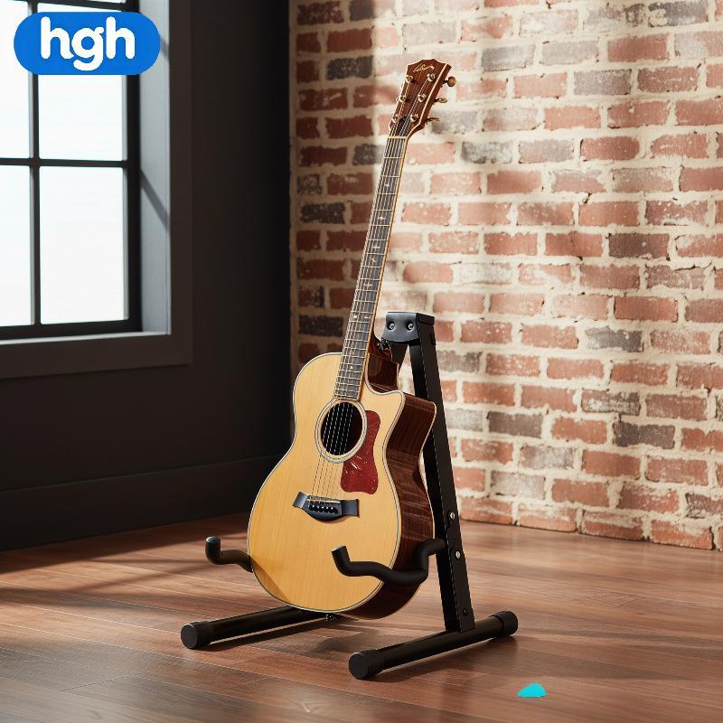 [hghy] Suporte De Guitarra Portátil Com Corda Dobrável , Tripé Para Instrumentos , Leve , Baixo , Violoncelo , Instrumen